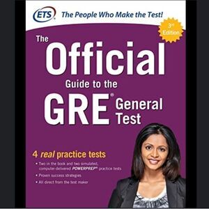 The Official Guide to the GRE by ETS 3rd edition with 3 practice tests